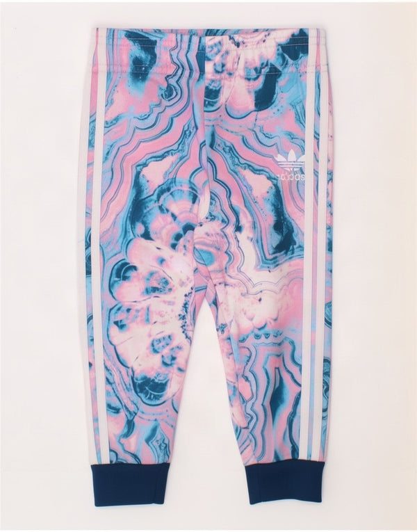 Pantaloni da tuta da jogging per bambina Adidas 12-18 mesi rosa tie dye
