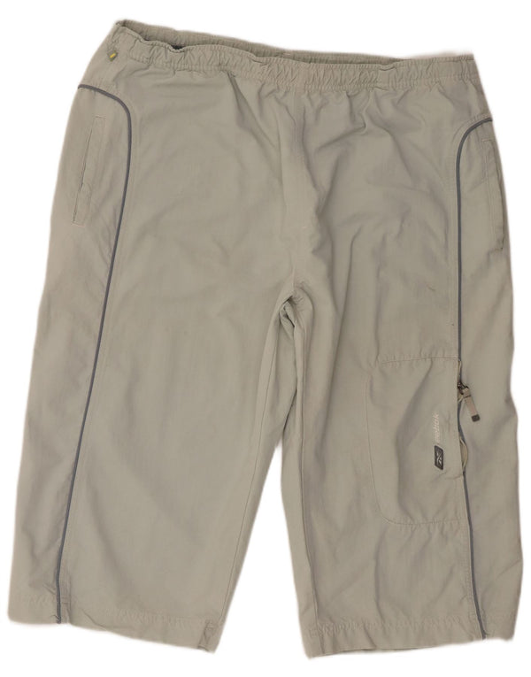 Pantaloncini sportivi Reebok da uomo Bermuda XL in nylon grigio
