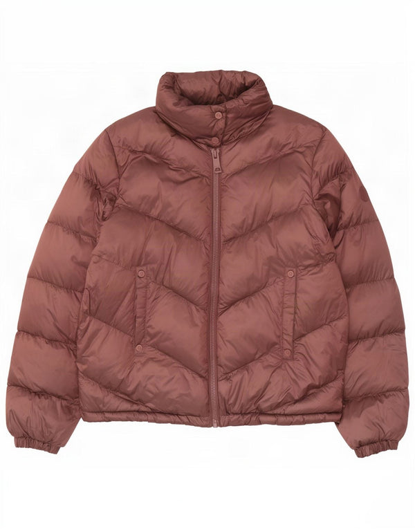 Giacca imbottita da donna Massimo Dutti UK 14 Poliammide marrone medio