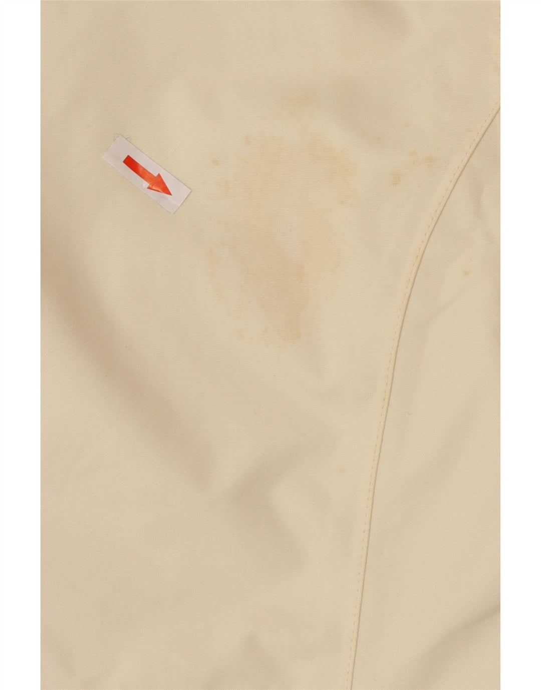 Giacca a vento oversize da donna Lands End UK 10 piccola in nylon bianco sporco