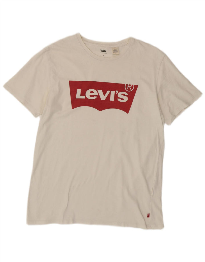 T-shirt grafica da uomo Levi's Top grande bianca