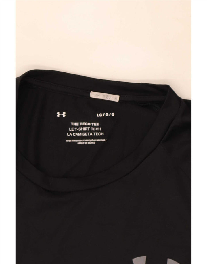 T-shirt da uomo Under Armour grande nera