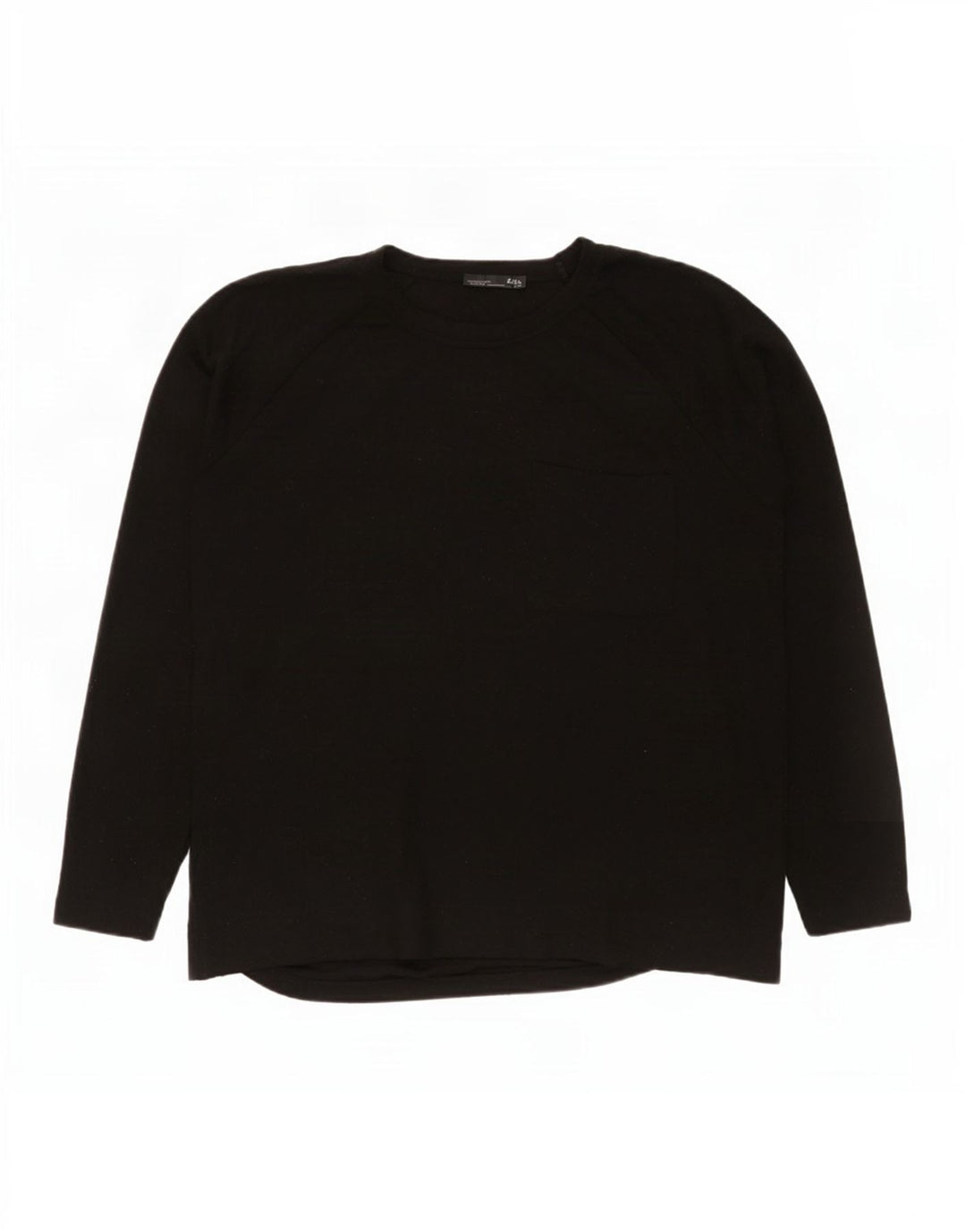 Top Zara da donna oversize a maniche lunghe UK 10 piccolo nero