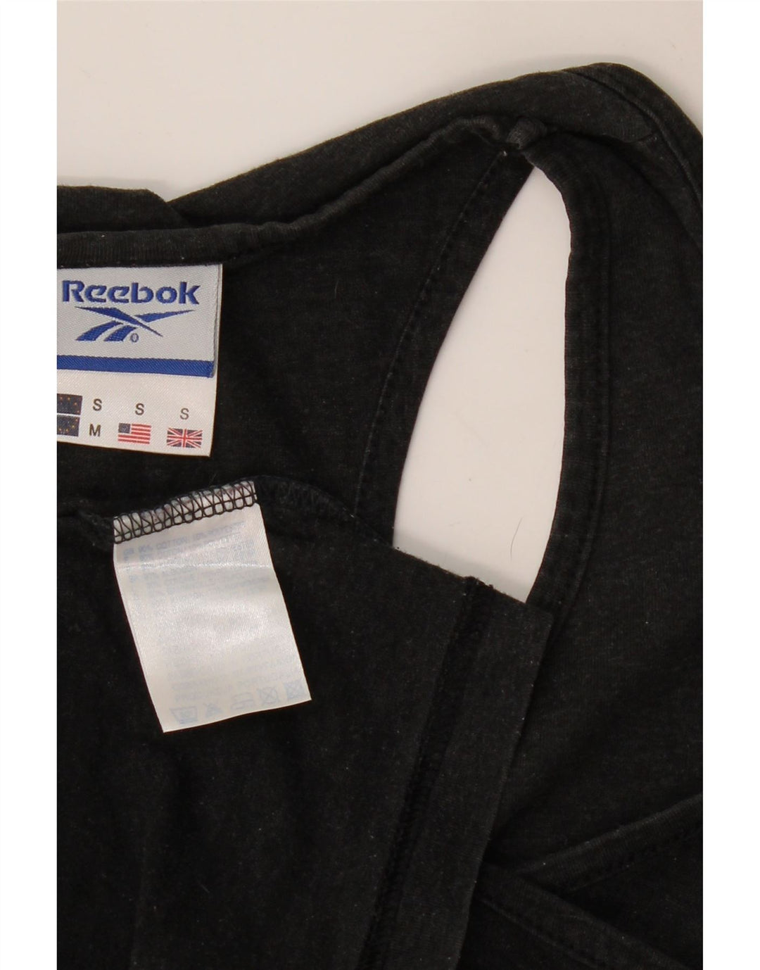 Canotta REEBOK da uomo piccola in cotone grigio