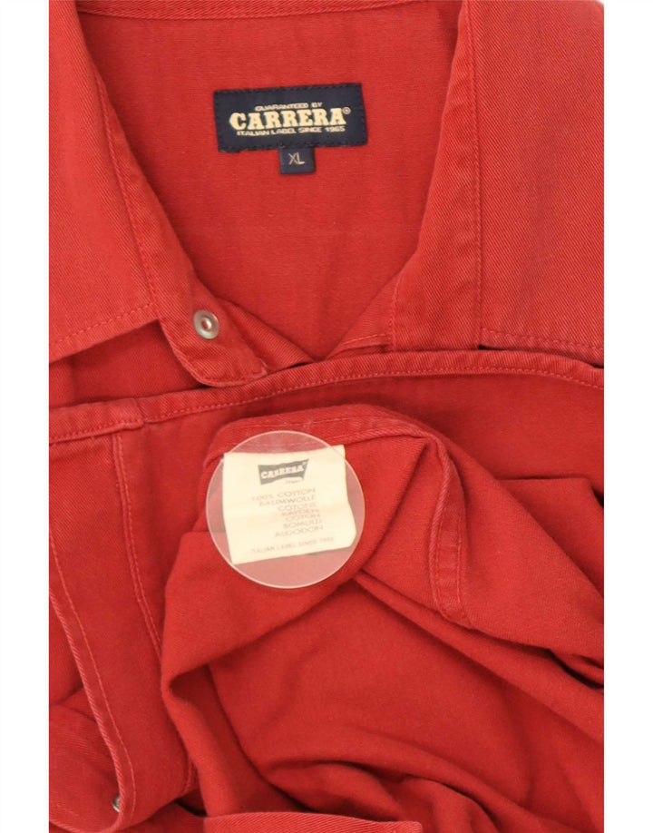 Camicia da uomo Carrera XL in cotone rosso
