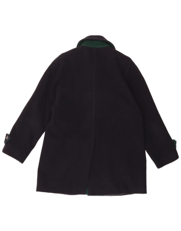 DORENE Cappotto da donna UK 12 Medio Lana Blu Navy