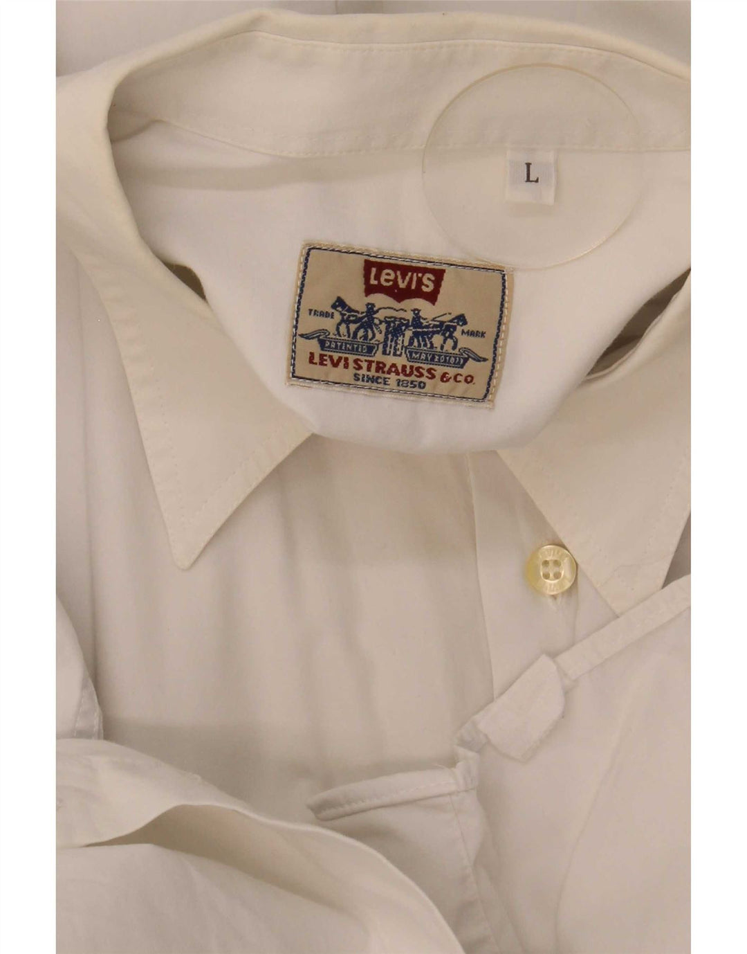 Camicia Levi's da uomo grande bianca
