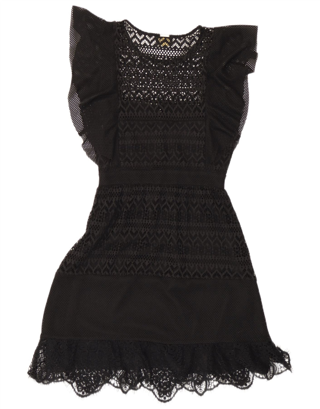 Abito da donna a trapezio all'uncinetto da donna Liu Jo IT 42 Medio Nero Poliestere