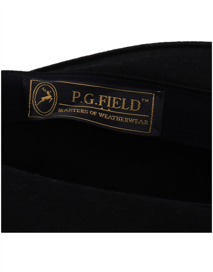 Cappello Fedora da uomo P.G.Field grande in lana blu navy
