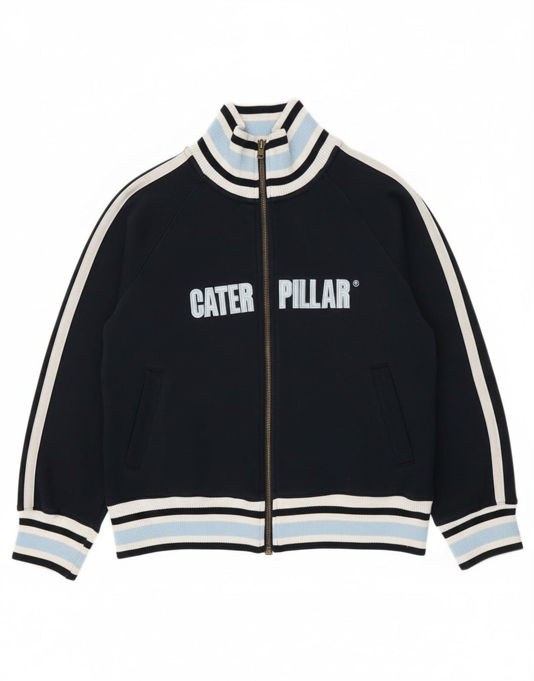 Giacca da tuta grafica da ragazzo Caterpillar 13-14 anni blu navy
