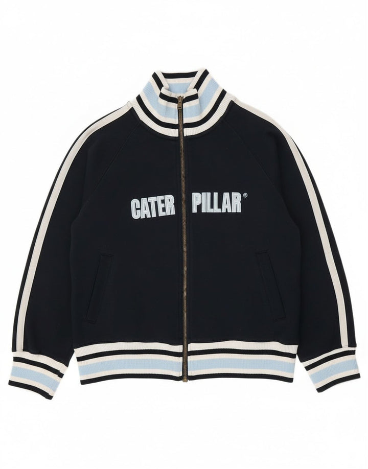 Giacca da tuta grafica da ragazzo Caterpillar 13-14 anni blu navy