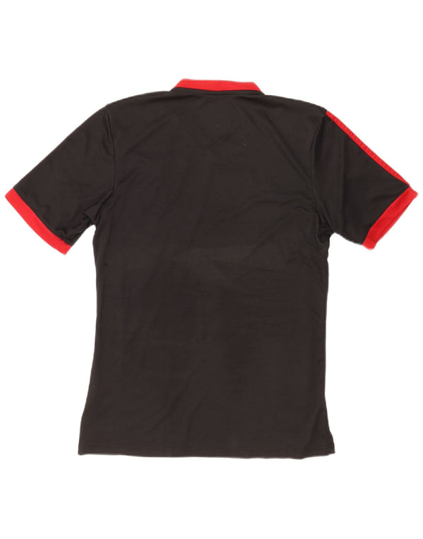 Maglietta Adidas Climalite da uomo, piccola, a righe nere