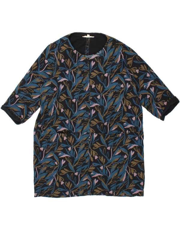 SEASALT CORNWALL Womens 3/4 Sleeve Jumper Dress UK 14 Large Navy Blue