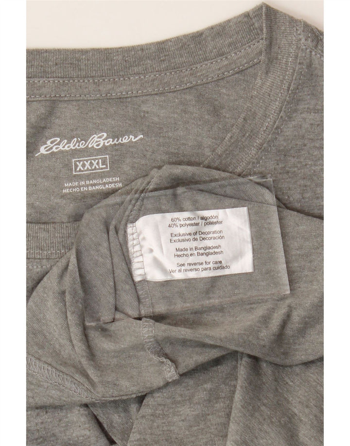 T-shirt da uomo Eddie Bauer Top 3XL cotone grigio