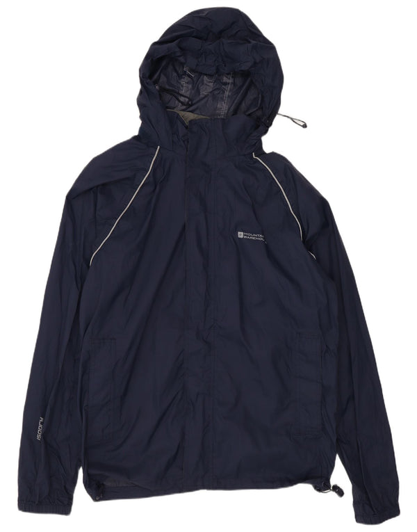 Giacca antipioggia da uomo con vestibilità ampia e cappuccio Mountain Warehouse UK 34 XS Blu navy