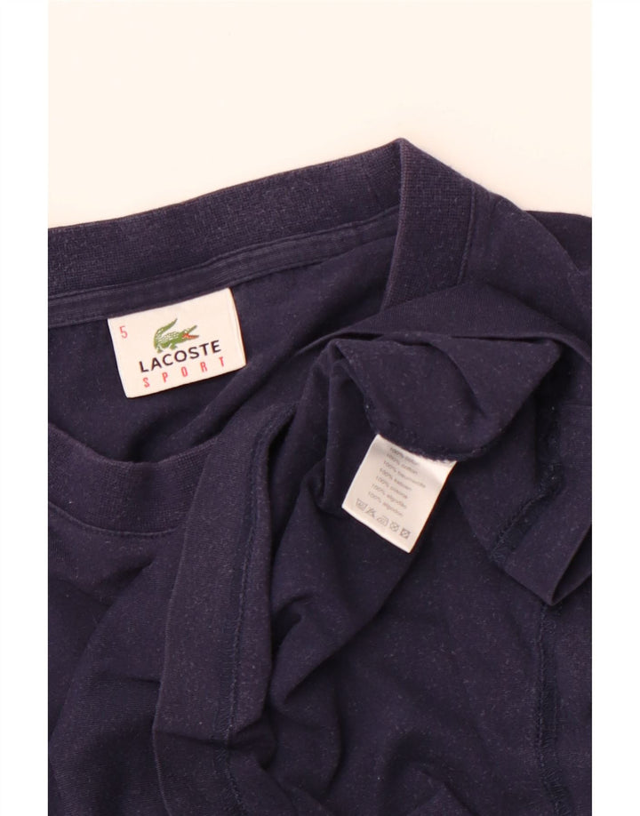 T-shirt da uomo LACOSTE taglia 5 grande in cotone blu navy