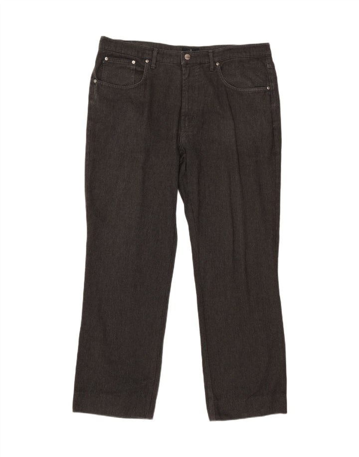 TRUSSARDI Mens Straight Jeans W38 L30 Grey Vintage Trussardi and Second-Hand Trussardi from Messina Hembry 