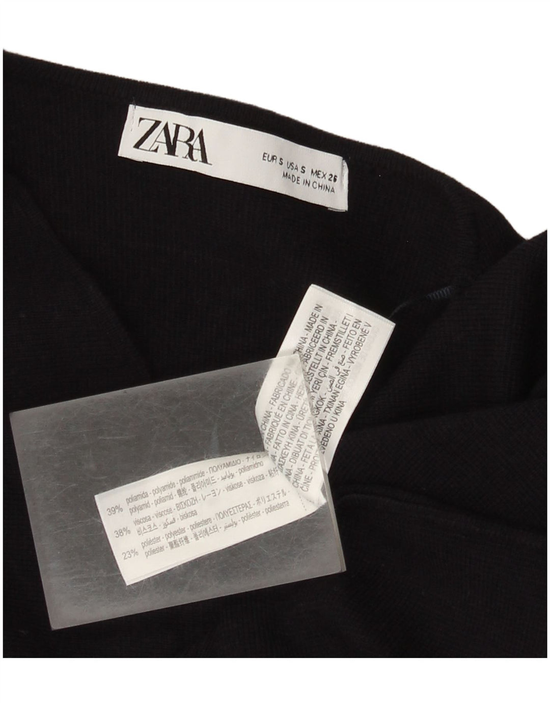 Maglione cardigan da donna Zara UK 10 Small blu navy in poliammide