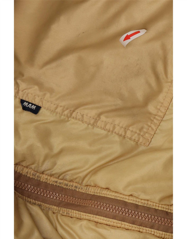 Giubbotto bomber reversibile vintage da uomo UK 36 piccolo beige
