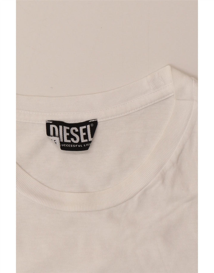 T-shirt grafica da uomo DIESEL Top bianco medio