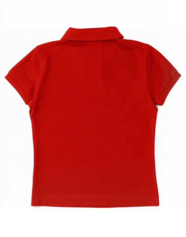Polo da donna Lacoste taglia 40 media rossa in cotone