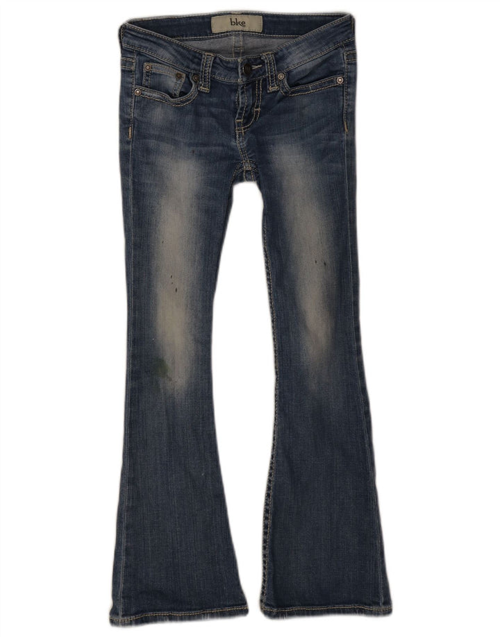 Jeans svasati effetto vissuto BKE per ragazze 9-10 anni W24 L25 Blu