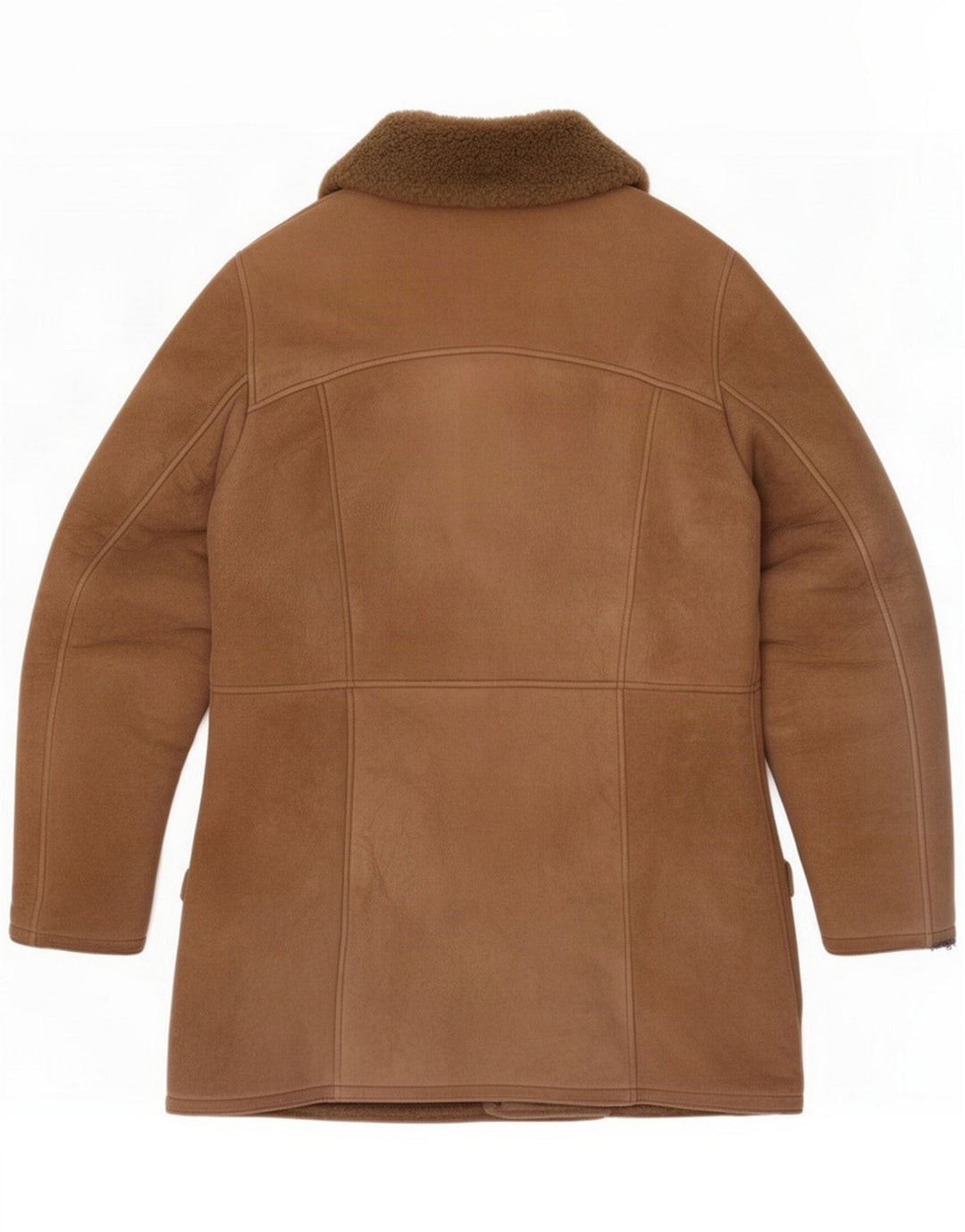 Giacca in shearling da uomo vintage UK 36 Small Marrone