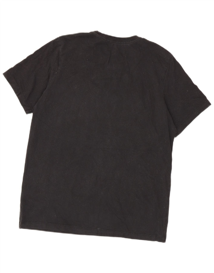 T-shirt grafica da uomo Jordan Top grande in cotone nero