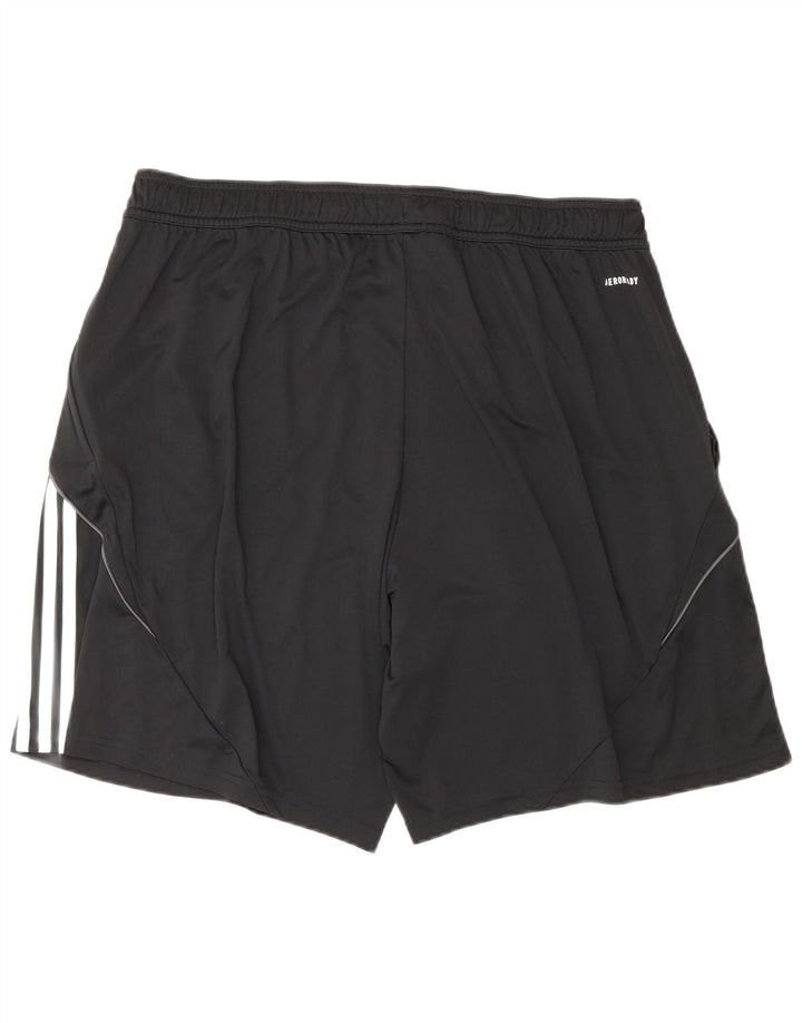 Pantaloncini sportivi Adidas da uomo con vestibilità regolare 2XL poliestere nero