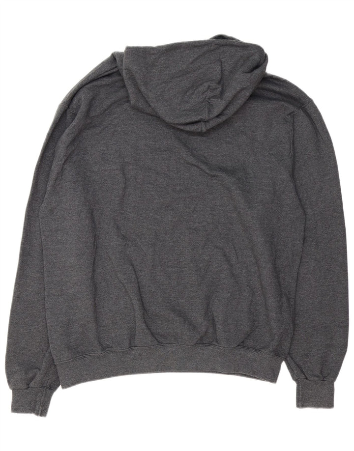 Maglione con cappuccio grafico da uomo Champion grande in cotone grigio