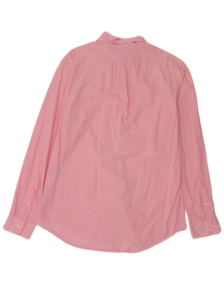 Camicia Ralph Lauren da uomo su misura in cotone a quadretti rosa medio