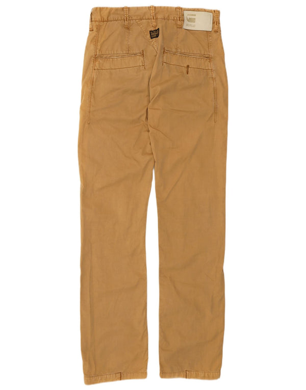 Pantaloni chino dritti da uomo G-STAR W30 L32 in cotone giallo