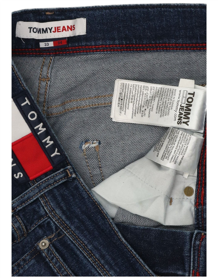 Jeans slim da uomo Tommy Jeans W33 L34 cotone blu navy