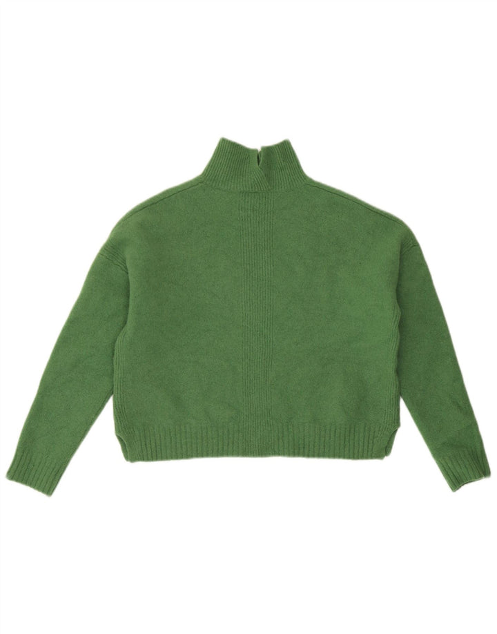 Maglione da donna con collo alto e collo alto Whistle UK 10 piccolo verde