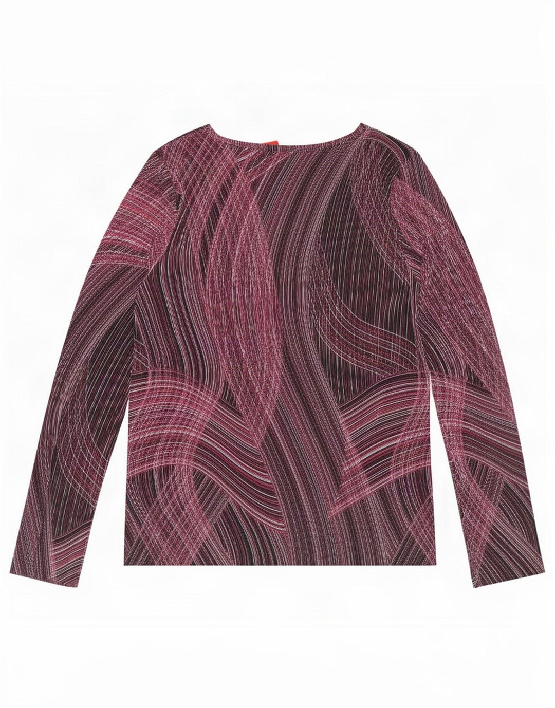 Top manica lunga da donna Marks & Spencer con motivo astratto UK 16 grande viola