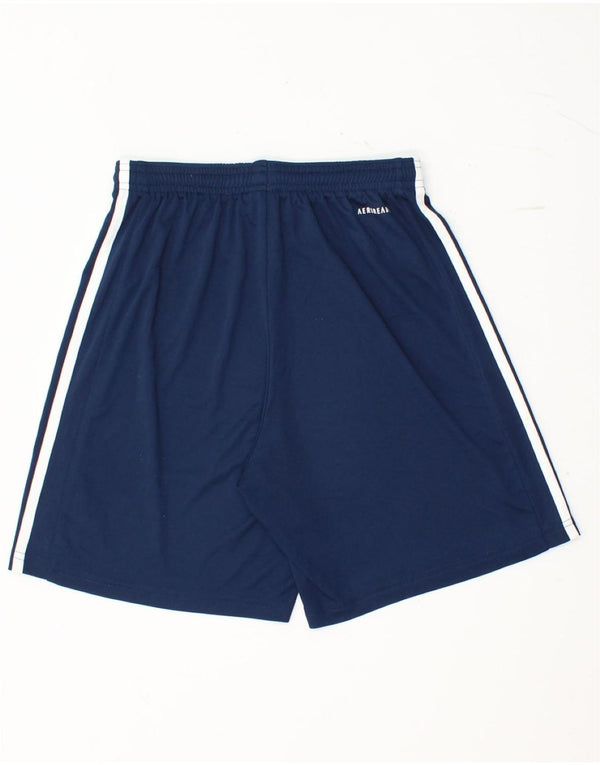Pantaloncini sportivi ADIDAS Aeroready da uomo piccoli in poliestere blu navy