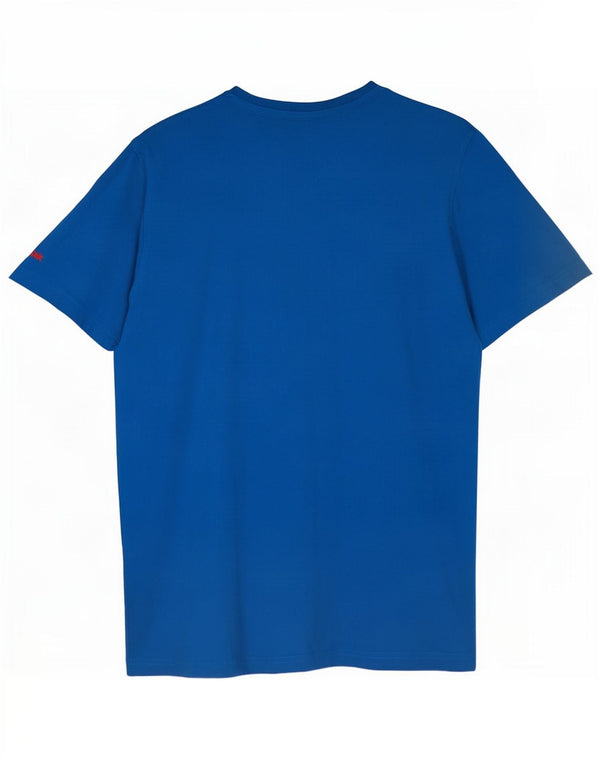 T-shirt grafica da uomo Reebok Top XL in cotone blu