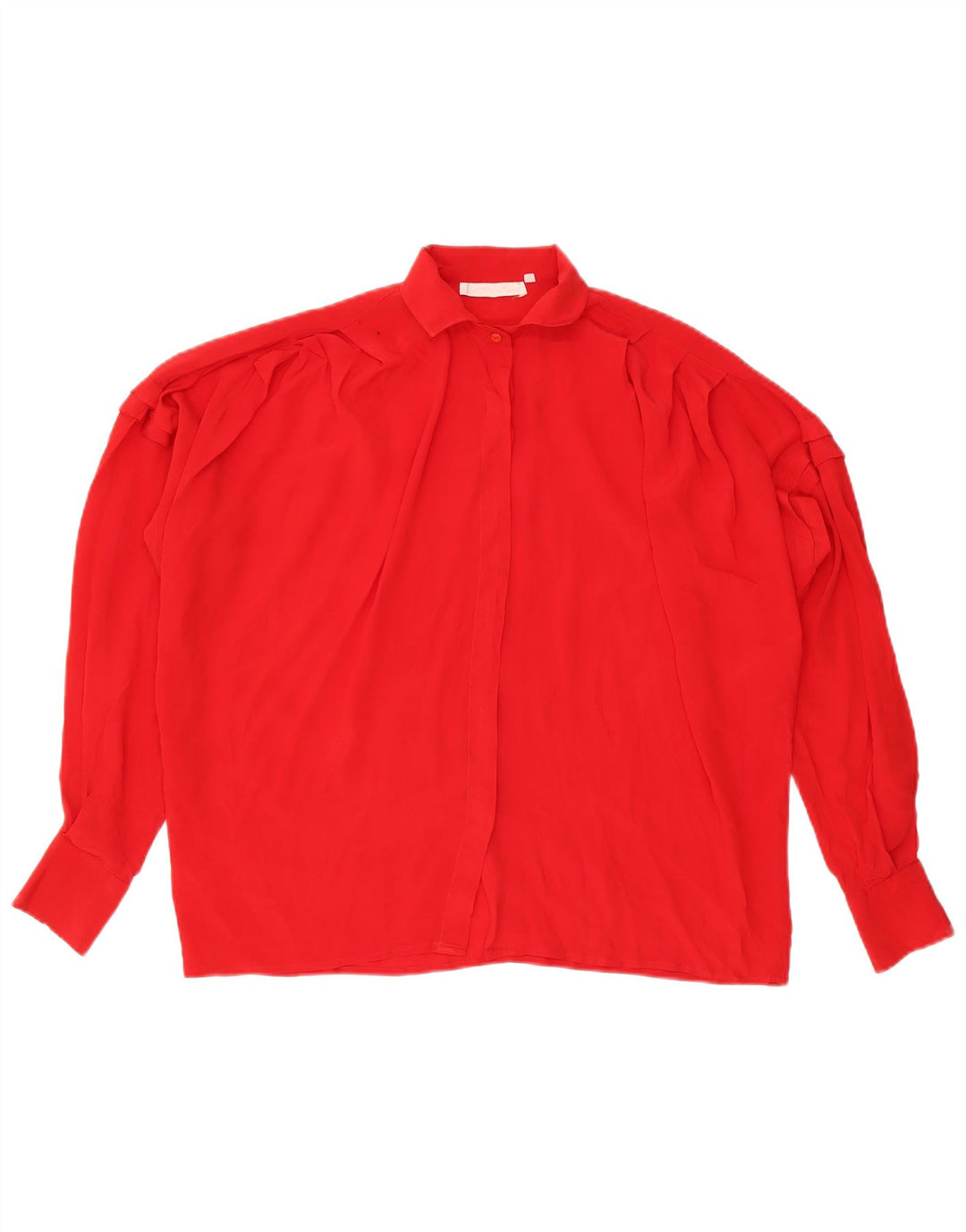 Camicetta camicia vintage da donna IT 46 grande rossa