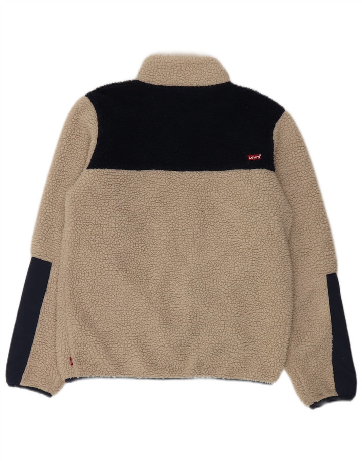 Giacca in pile Levi's da ragazzo 15-16 anni Poliestere color block beige