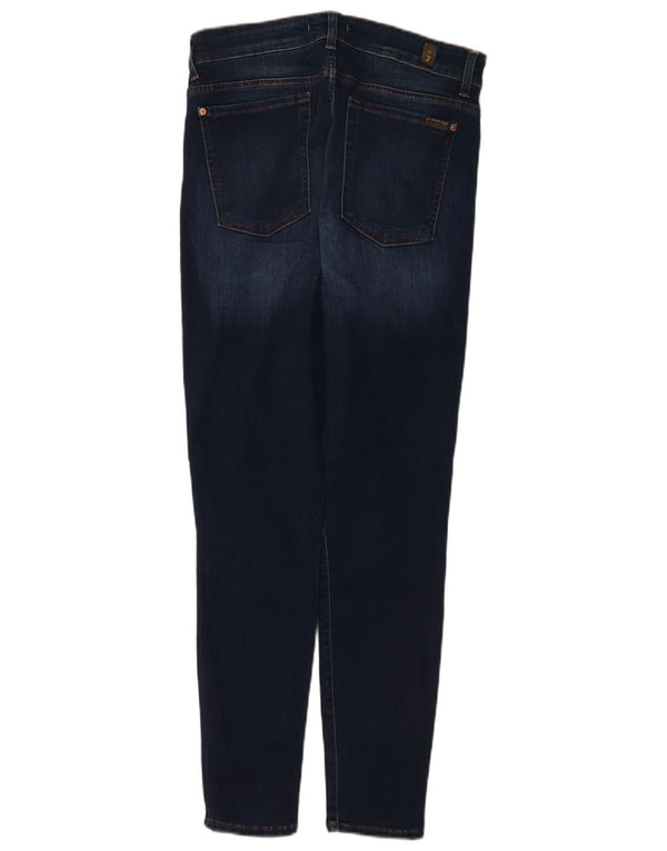 Jeans skinny da donna 7 For All Mankind W32 L28 cotone blu navy