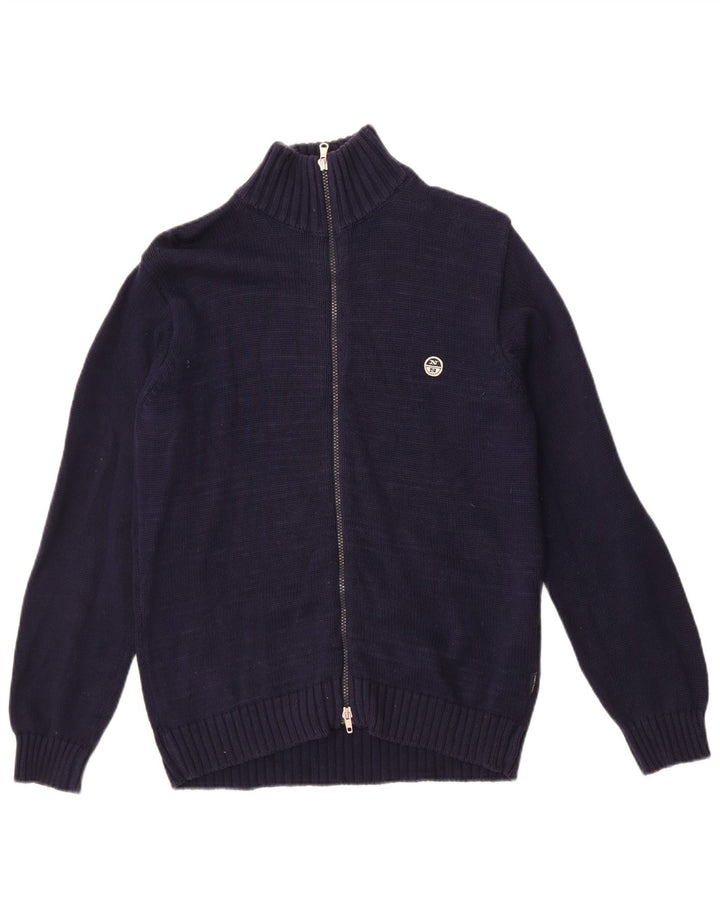 Maglione cardigan da uomo North Sails piccolo in cotone blu navy
