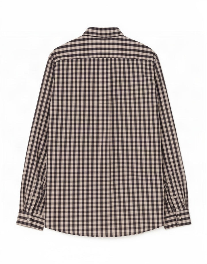 Camicia da uomo dalla vestibilità classica Jack Wills, grande in cotone a quadretti blu navy