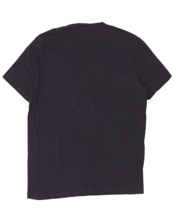 T-shirt grafica da uomo CHAMPION Top grande blu navy