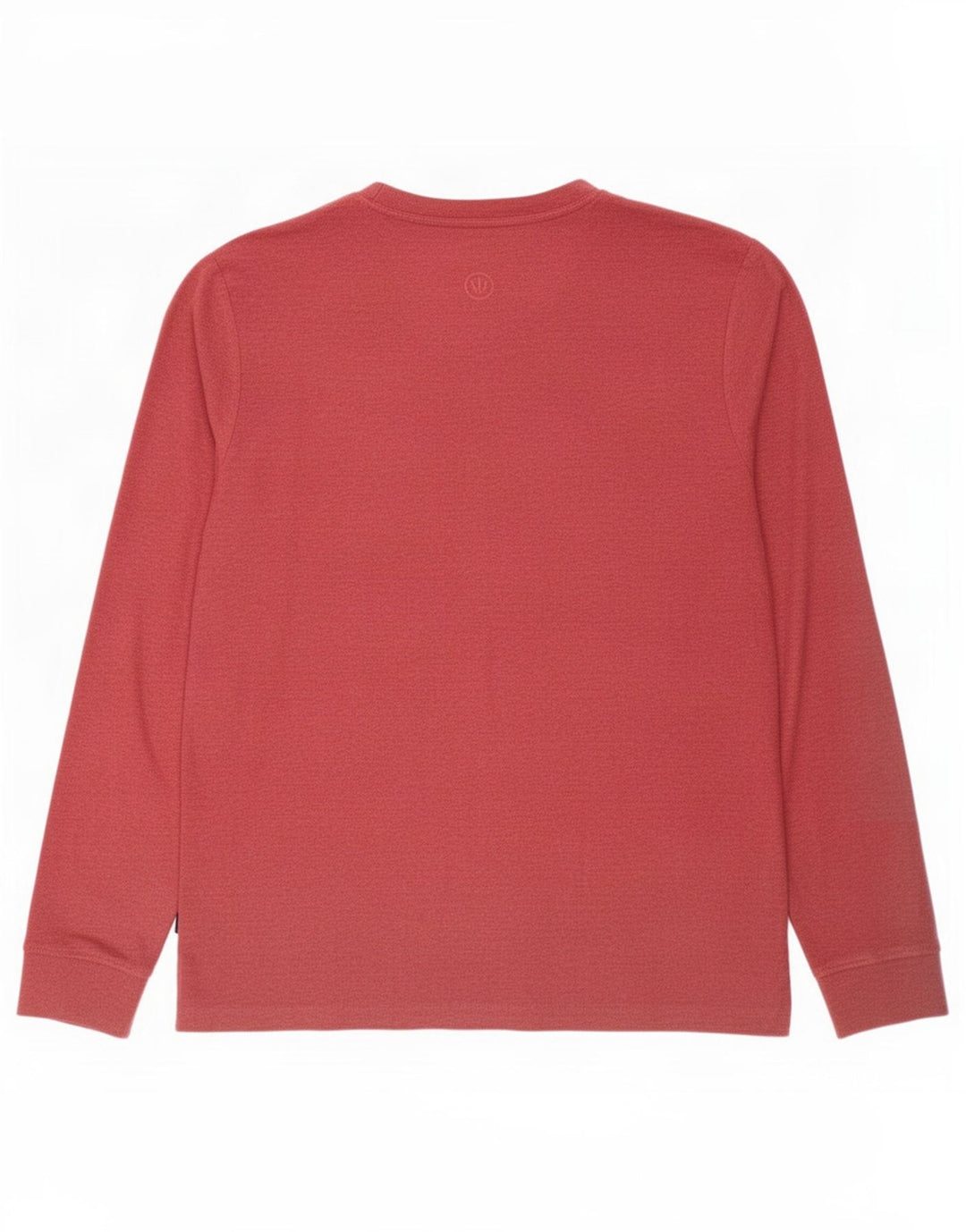 Fat Face Top da uomo a maniche lunghe grande in cotone rosso