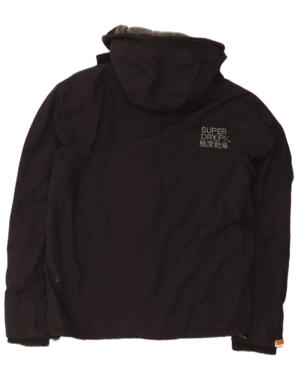 Giacca a vento con cappuccio da uomo Superdry The Windcheater UK 36 Small Nera