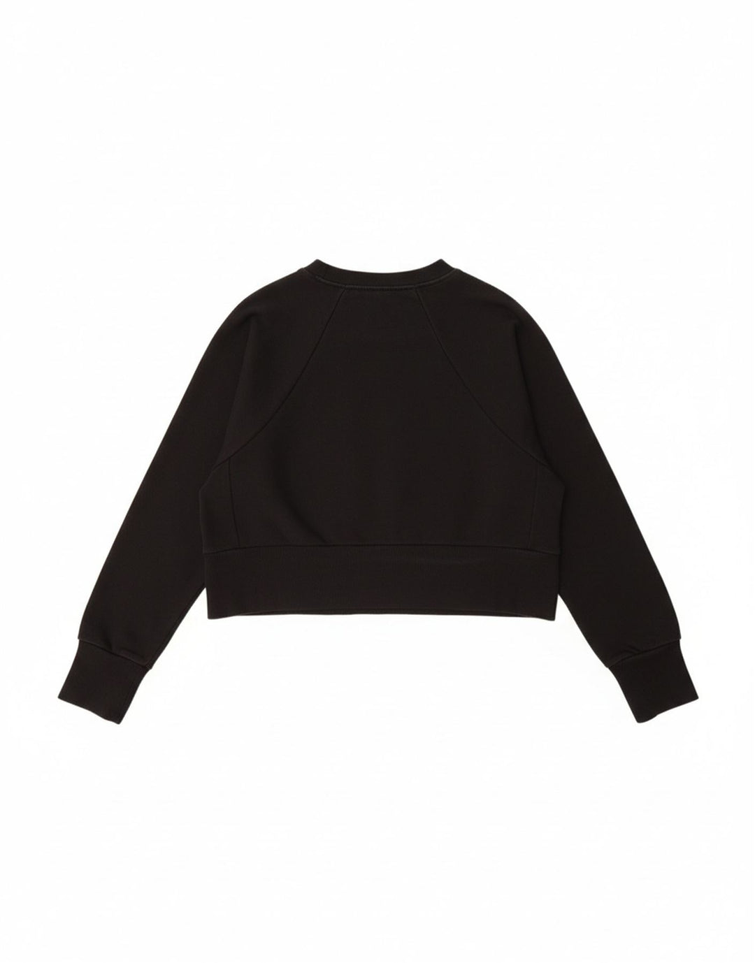 NIKE Womens Oversized Graphic Crop Sweatshirt Jumper UK 6 XS Black