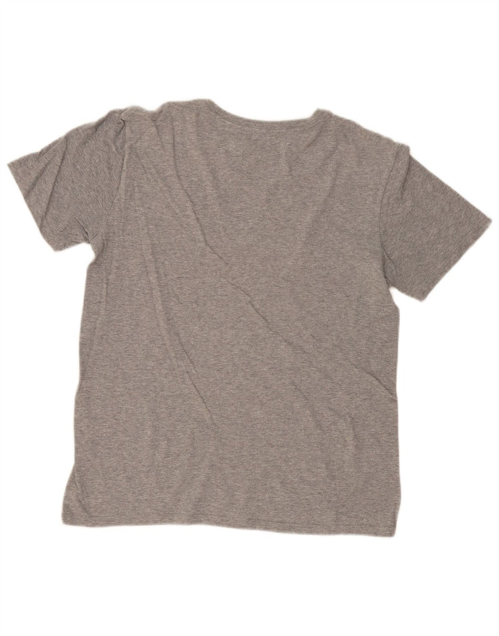 T-shirt grafica Nike da uomo con taglio atletico, piccola, grigia chiazzata