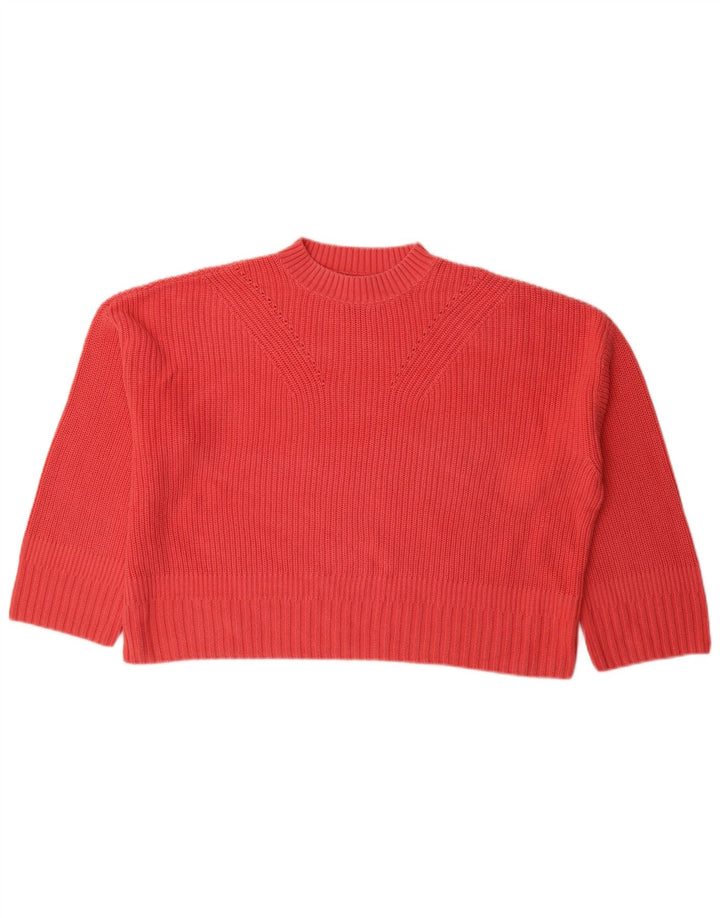 BARBOUR Maglione girocollo oversize da donna UK 12 Rosa medio