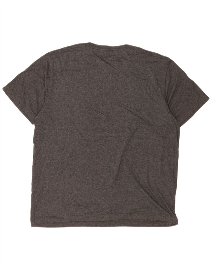 T-shirt grafica da uomo Eddie Bauer Top grande in cotone grigio