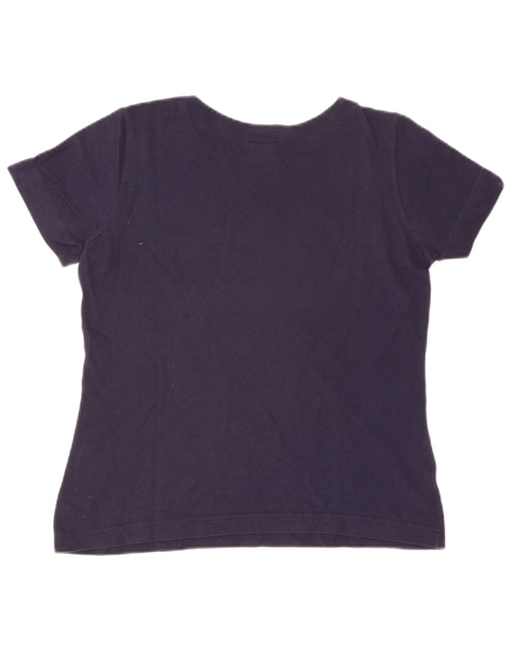 T-shirt da donna Lacoste taglia 40 media in cotone blu navy